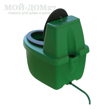 Торфяной туалет Rostok Комфорт 90 Зеленый | Мой-Дом27 | Стационарный торфяной биотуалет зеленого цвета емкостью верхнего бака 25 л. и&nbsp;нижнего бака 90 л.<br>
 Позволяет семье из 4 человек ежедневно использовать его до заполнения на протяжении 1-1,5 месяцев.<br>
Высота сиденья: 45 см